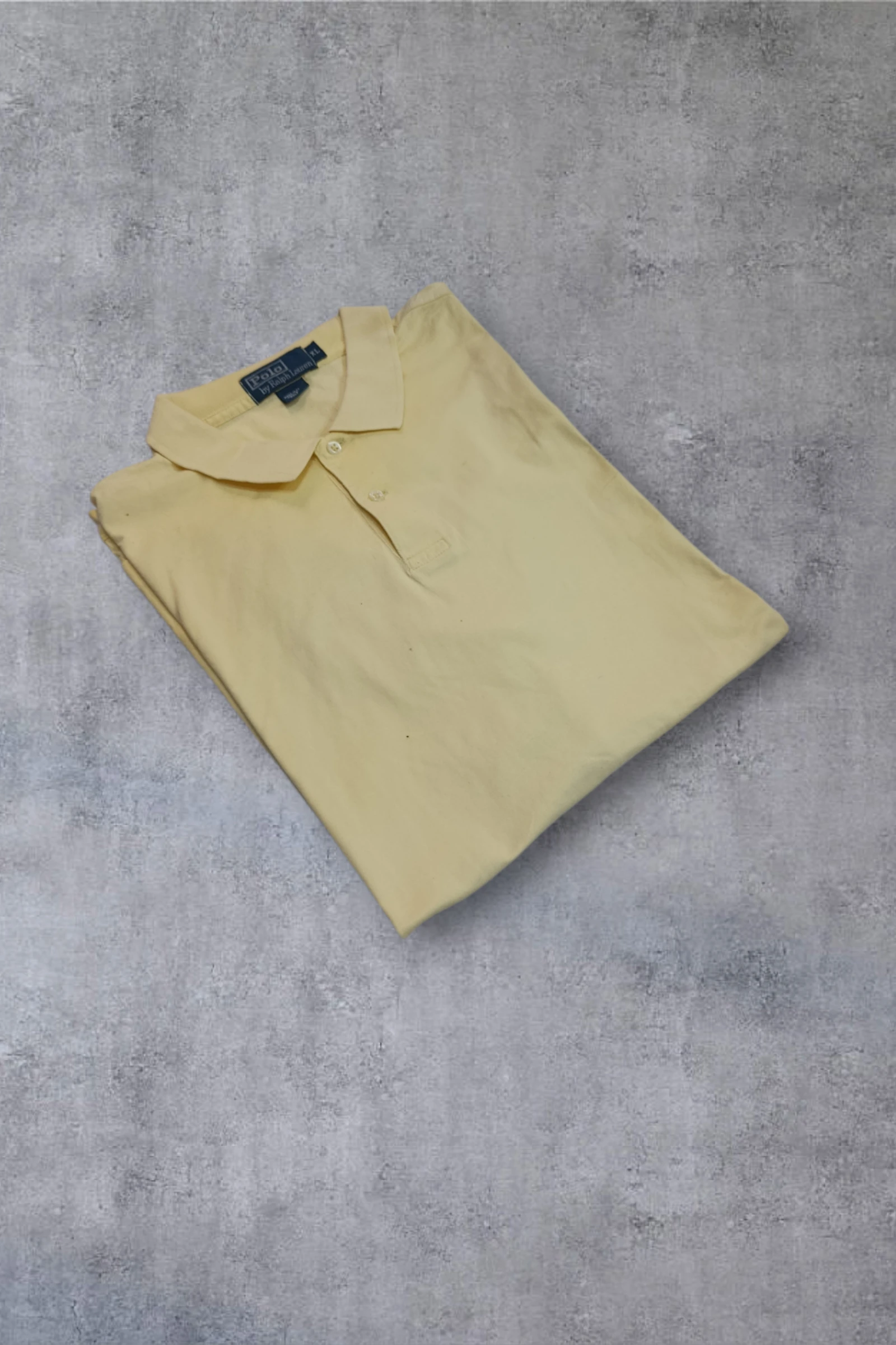 | Polo Ralph Lauren Homem | Cor Amarela | 100% Algodão | Logo Pony Azul | Tamanho XL | – photo 2